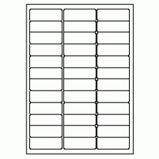 579 - Label Size 63.5mm x 23mm - 36 labels per sheet